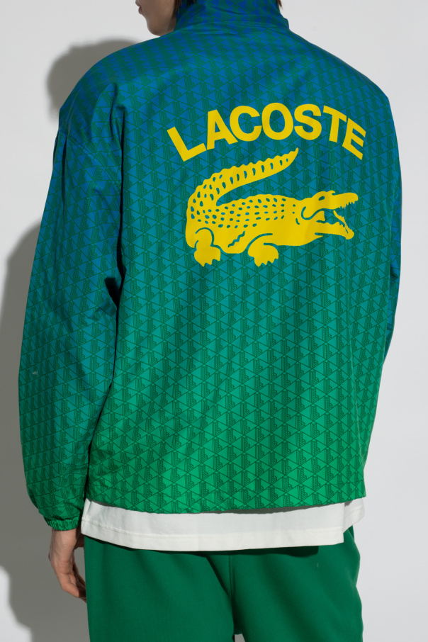 Green Jacket with stand collar Lacoste
